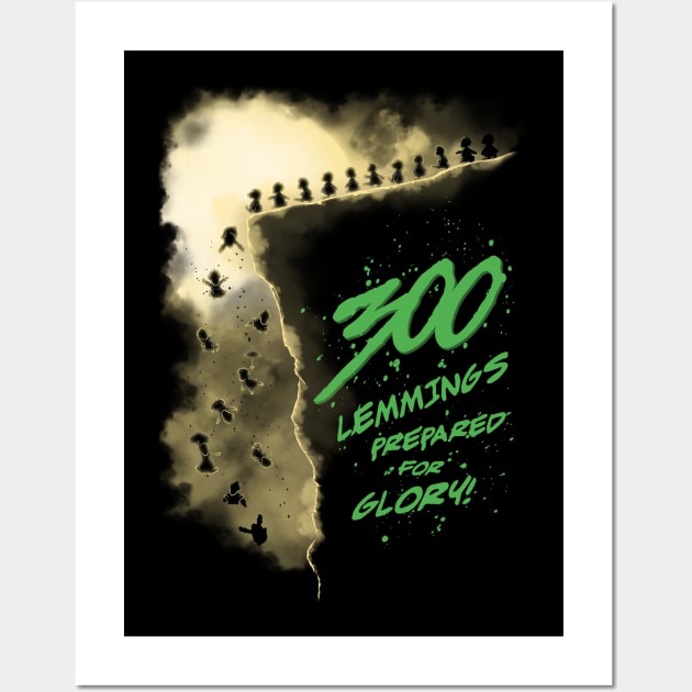 300 Lemmings Wall Art by Olipop